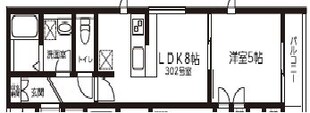 マンション大山の物件間取画像